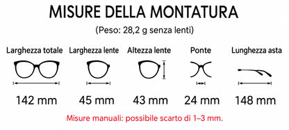 Montatura rotonda rétro in acetato con profilo superiore sagomato e naselli — dettaglio 5