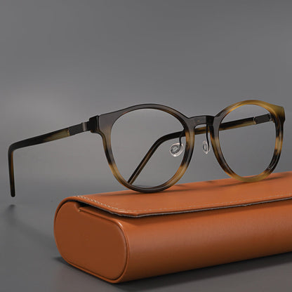 Montatura rotonda rétro a cerchio intero, disponibile in più modelli — dettaglio 1