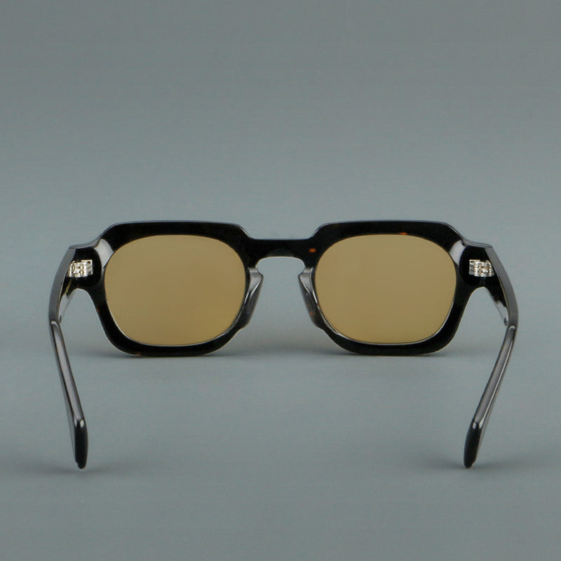Montatura quadrata vintage in acetato con cerchi marcati e lenti in più colori — dettaglio 26